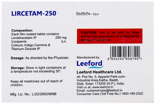 Lircetam 250 Tablet 10